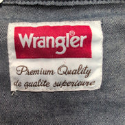 Chemise Wrangler Noire Workwear Manches Longues Taille L