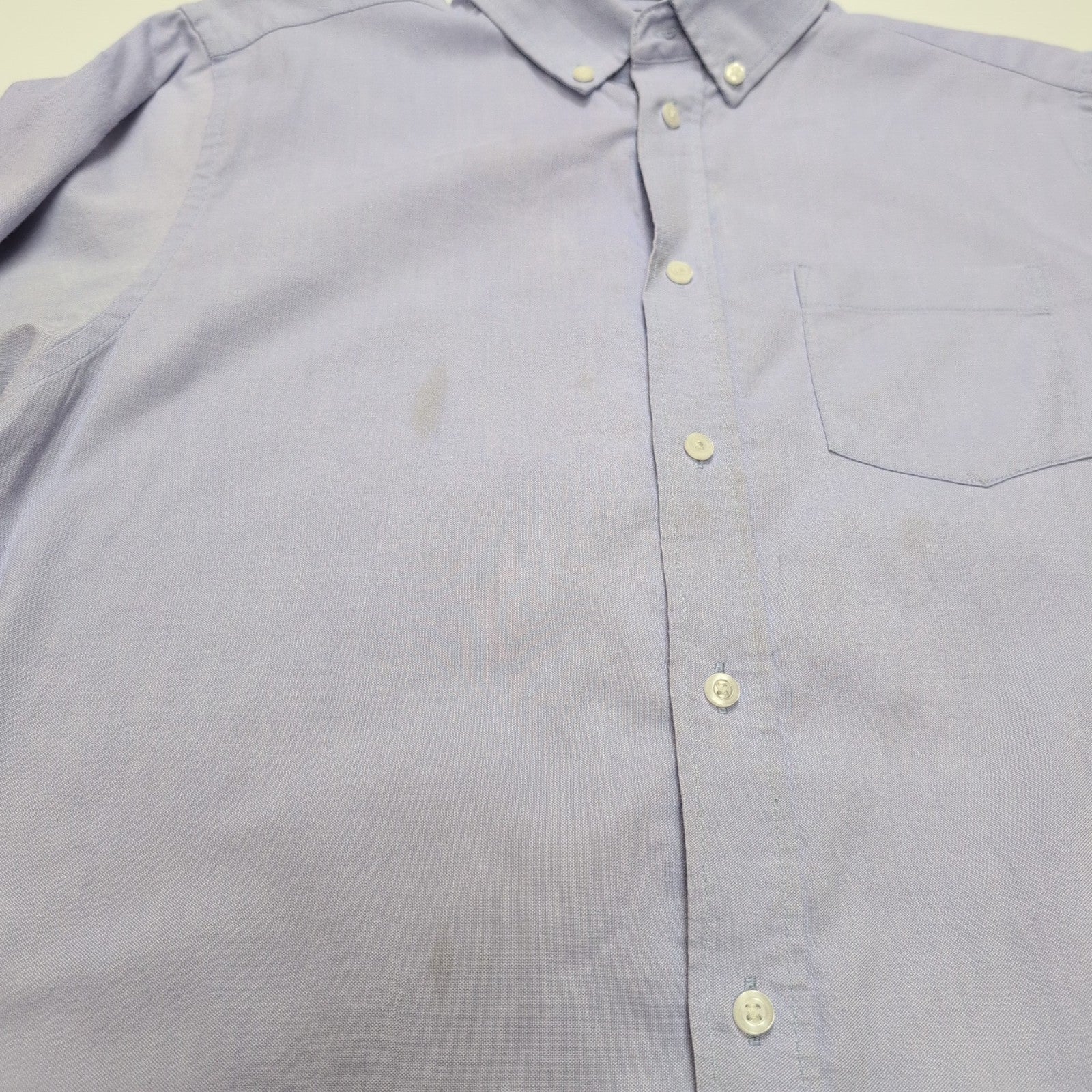 Chemise NAUTICA Enfant / Ado XL Lilas Modèle Stretch Manches Courtes Poche
