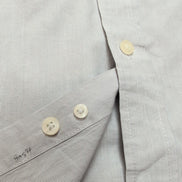 Chemise Dockers manches courtes grise à fines rayures 1 poche S