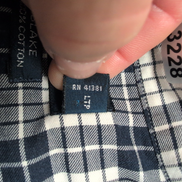 Chemise Ralph Lauren Blake XL Bleu Marine Carreaux Manches Courtes