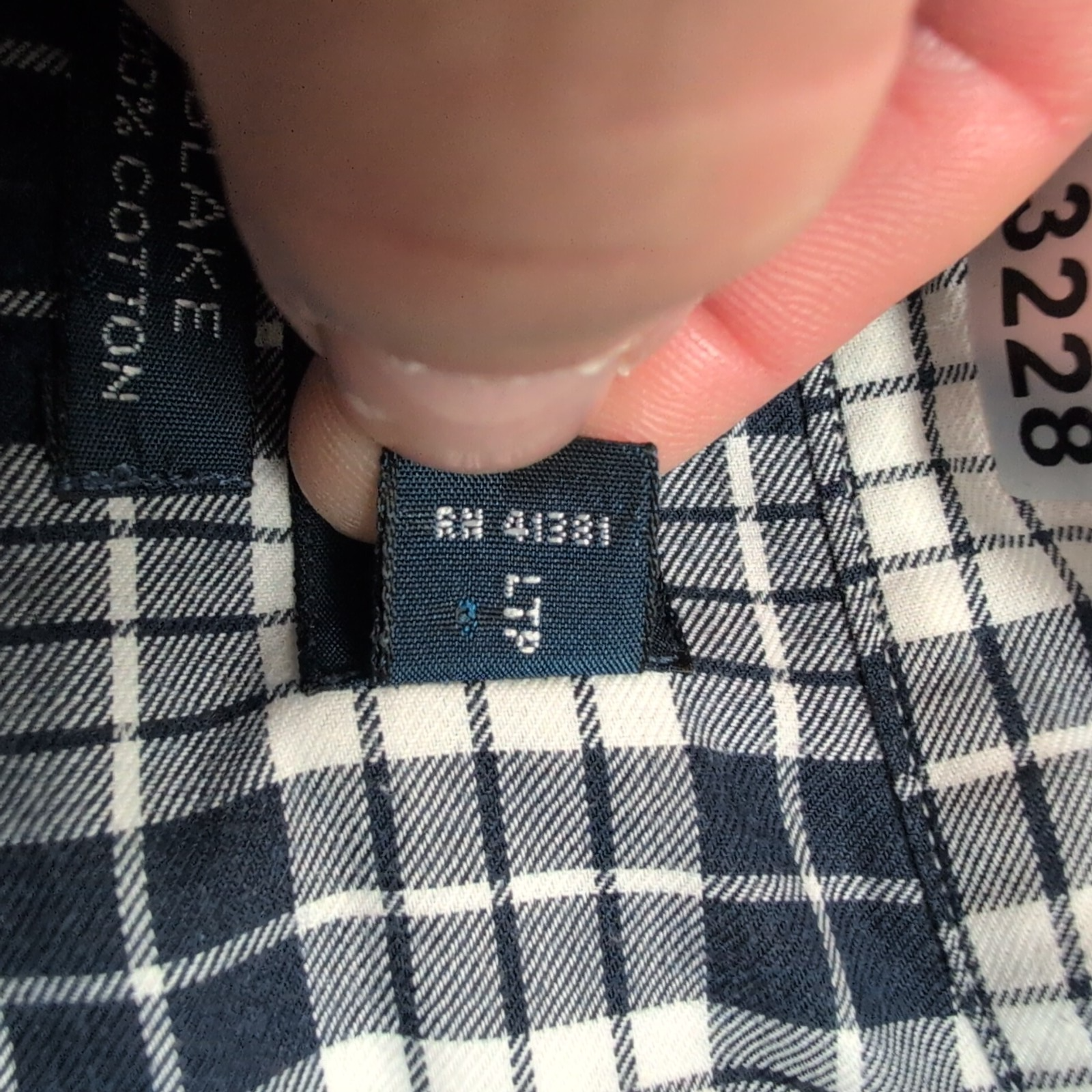 Chemise Ralph Lauren Blake XL Bleu Marine Carreaux Manches Courtes