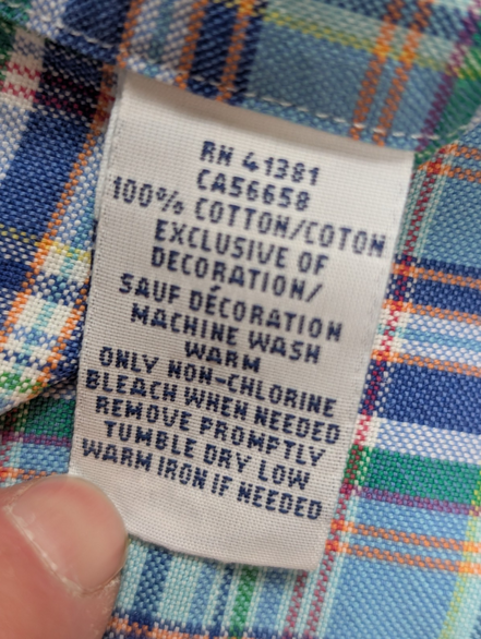 CHEMISE Ralph Lauren homme M décontracté BLEU TURQUOISE VIF ☀️
