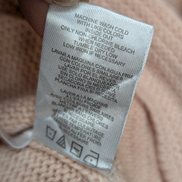 Pull Calvin Klein Vintage femme Grand Col Roulé Rose Saumon - Taille L