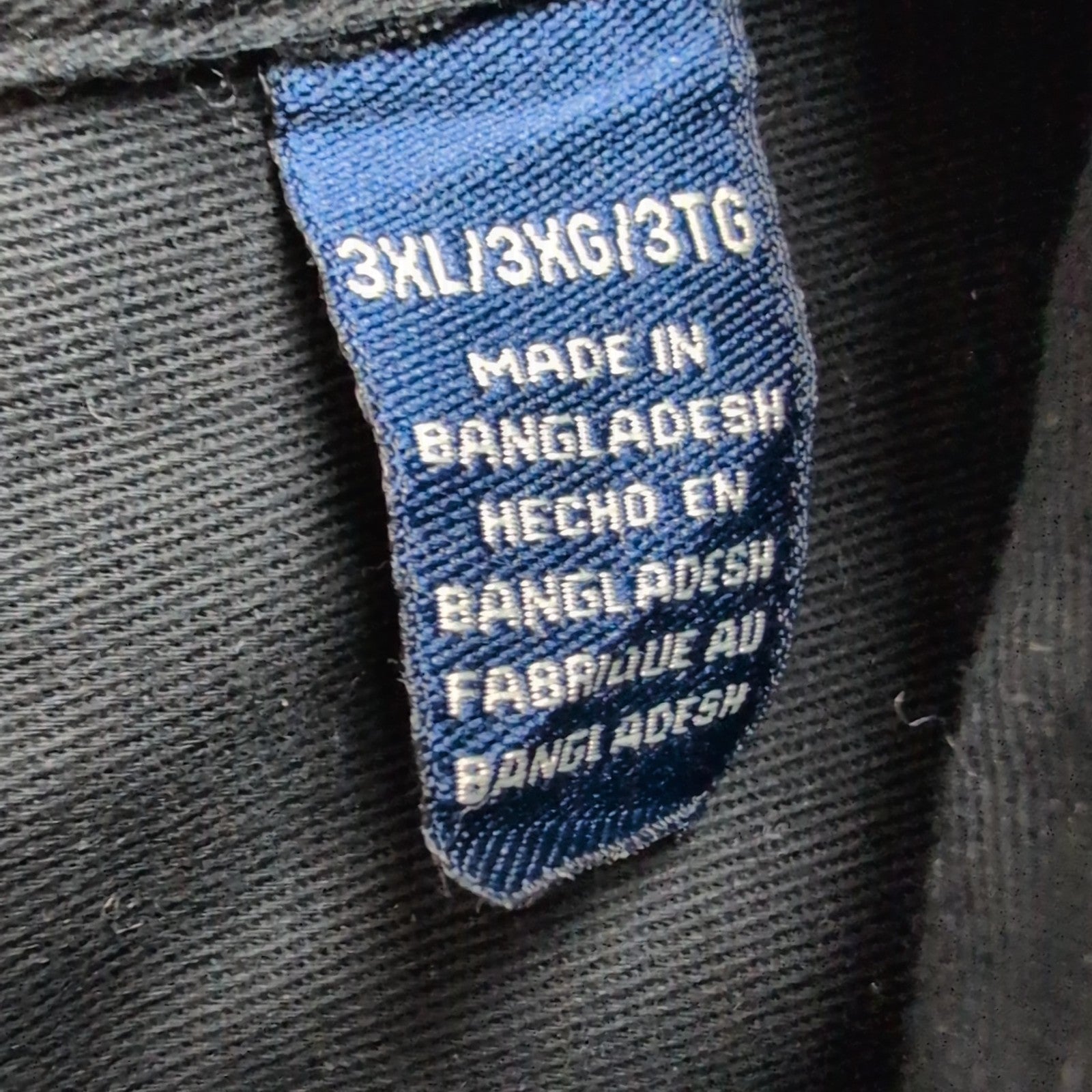 Chemise Wrangler Manches Courtes Noire à Poches Stretch Taille 3XLTG