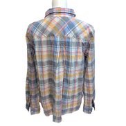 Chemise Tommy Hilfiger Femme XL XXL Carreaux Zip 2 Poches Coton Vintage