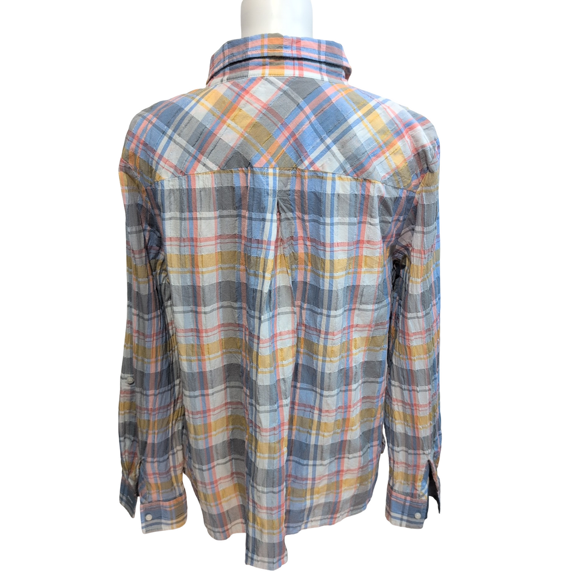 Chemise Tommy Hilfiger Femme XL XXL Carreaux Zip 2 Poches Coton Vintage