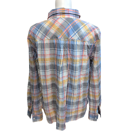 Chemise Tommy Hilfiger Femme XL XXL Carreaux Zip 2 Poches Coton Vintage