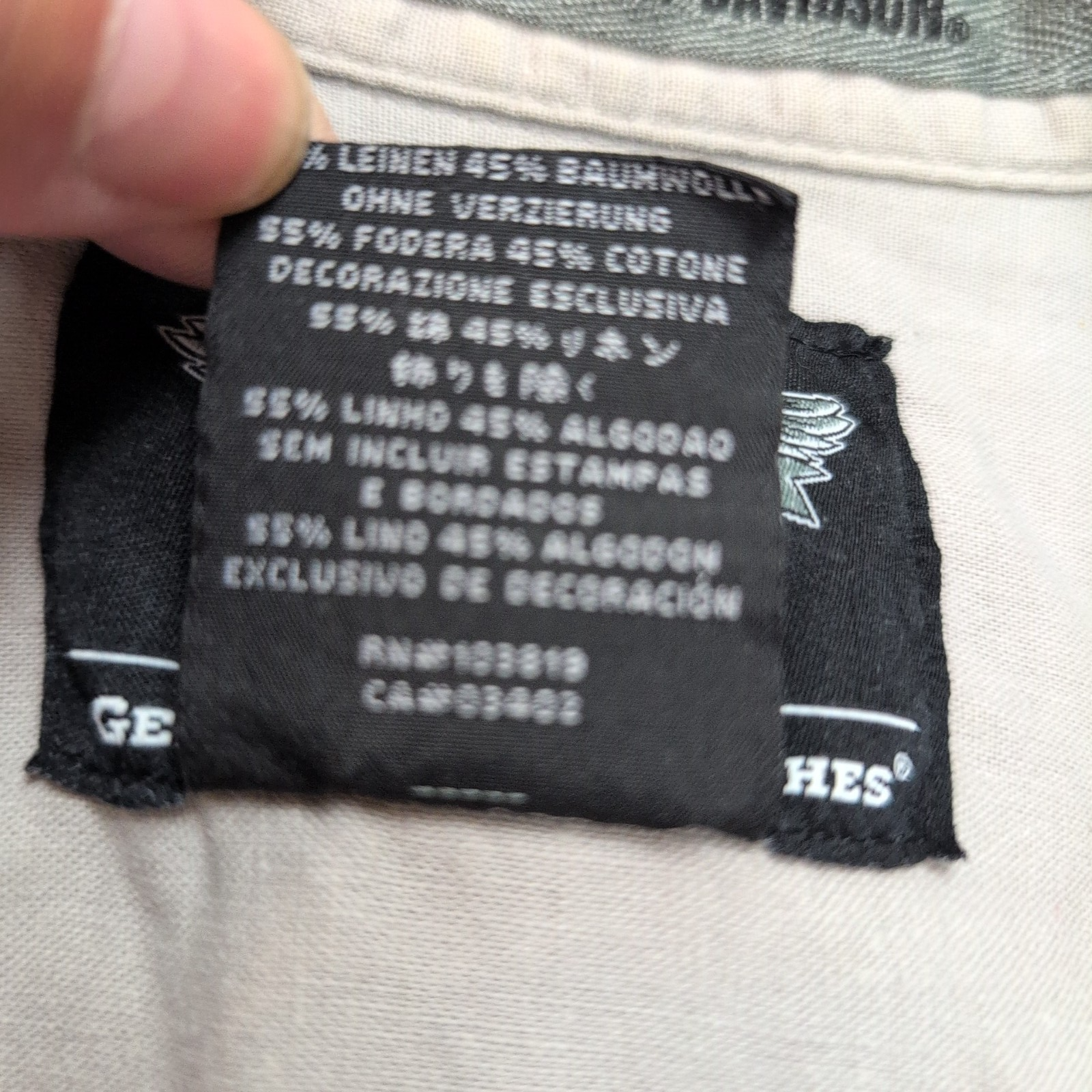 Chemise Harley-Davidson 2XL Sans Manches Gris Brodé Aigle Dos Lin Coton