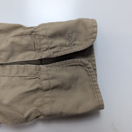 Chemise Creighton Made in USA S 14½ Marron Clair Poplin Coton Homme