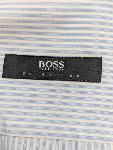 Chemise Hugo Boss bleu à rayures taille M/L #266m