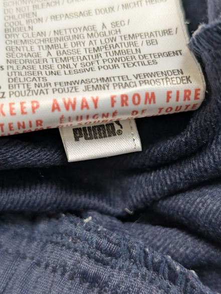 Veste Puma Bleu Marine Taille L (Taille Petit S/M) Jogging Sportswear Zippée