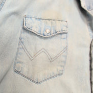 Chemise Wrangler 2XL Tall Jean Western Vintage GRUNG manches longues