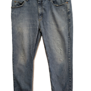 Jean Lee Homme Bleu Patiné Stretch W38 L29 Vintage Original Denim