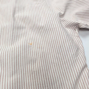 Chemise Ralph Lauren L Oxford Bordeaux clair à Rayures Vintage Manches courtes