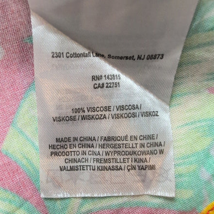 Chemise Hawaïenne Manches Courtes Viscose Ananas Perroquet Ohio L