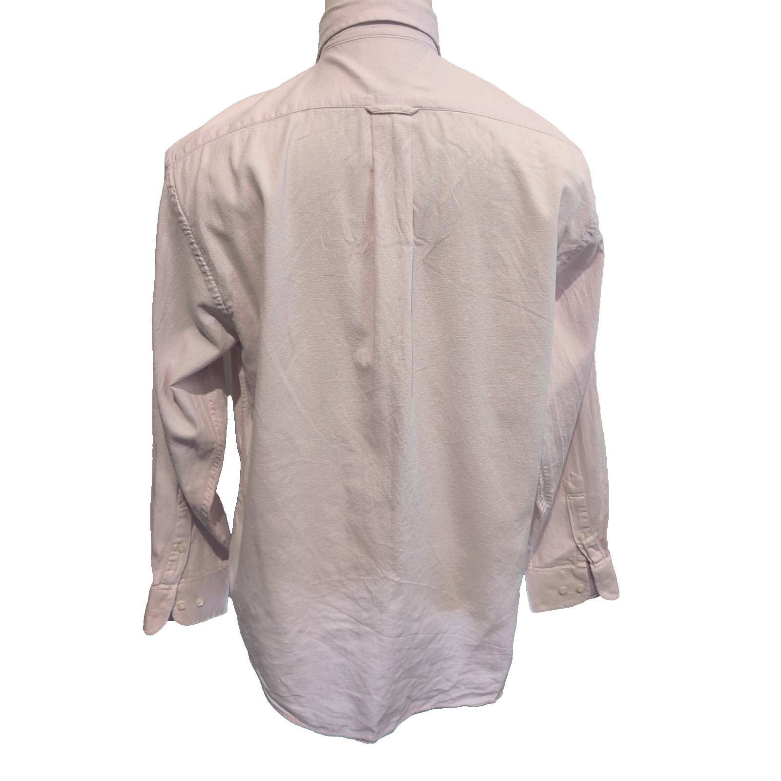 Chemise Henry Jacobson M/L Rose Pâle Unie Coton Logo Brodé Manches Longues