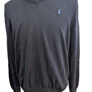 Pull Polo Ralph Lauren Bleu Marine Logo Bleu - 100% Coton Pima - Taille S - NEUF