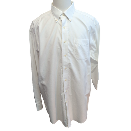 Chemise L.L. BEAN Homme XXL Blanche Manches Longues Coton Premium