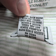 Chemise L.L. Bean à rayures vertes manches courtes taille XXL #85e