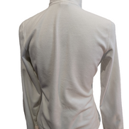 Pull Polaire Femme Blanc The North Face TKA 100 Col Zippé - Taille S