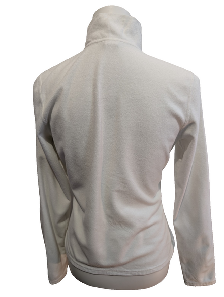 Pull Polaire Femme Blanc The North Face TKA 100 Col Zippé - Taille S