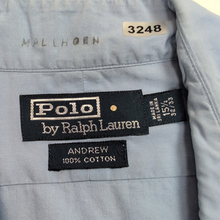 Chemise Polo Ralph Lauren Andrew M L Bleu Clair Manches Courtes