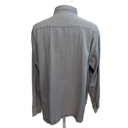 Chemise Wrangler 3XL Gris Workwear 2 Poches Coton manches longues