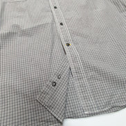 Chemise Nautica Technique XL Noir Blanc Carreaux 100% Coton manches longues