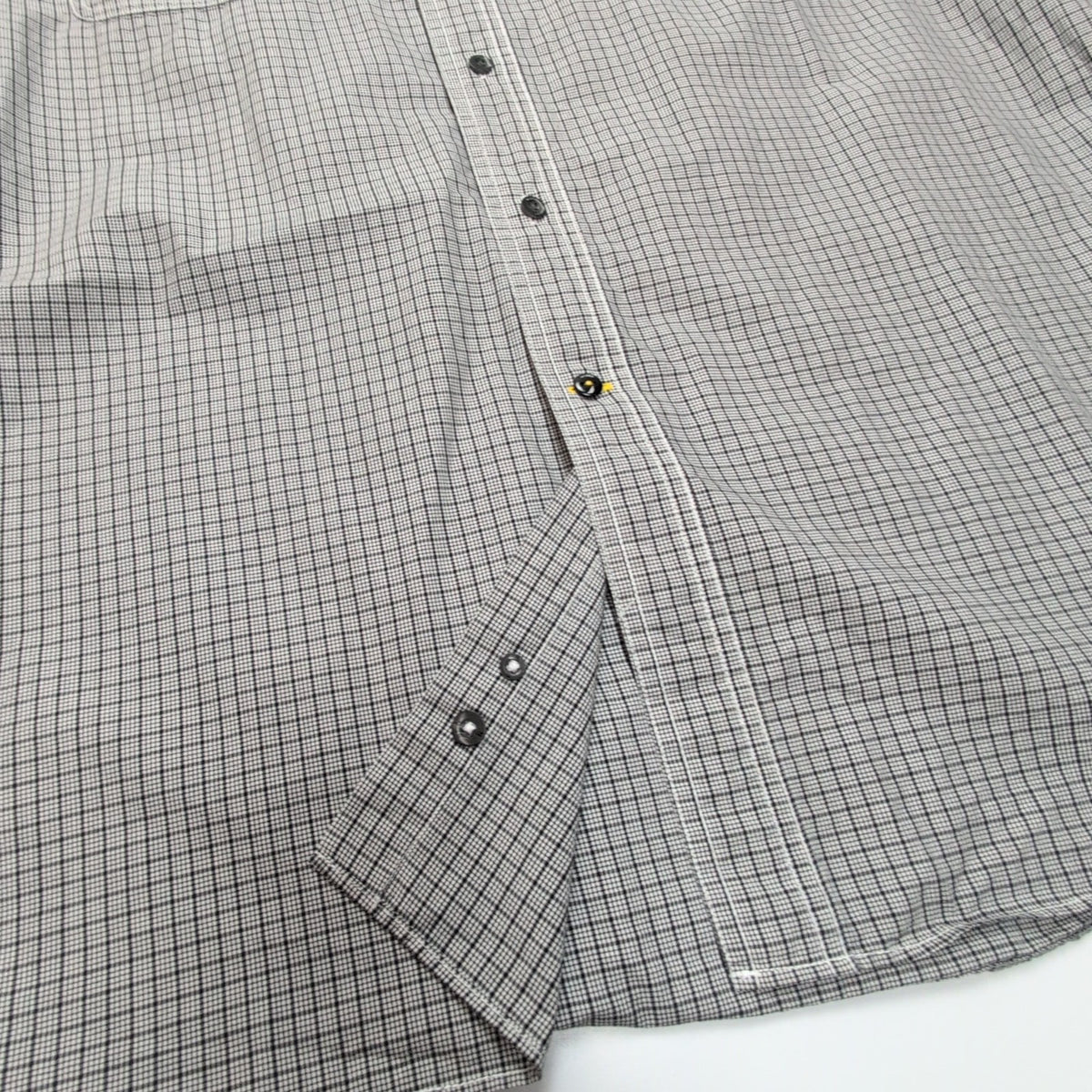 Chemise Nautica Technique XL Noir Blanc Carreaux 100% Coton manches longues