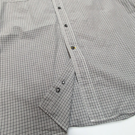 Chemise Nautica Technique XL Noir Blanc Carreaux 100% Coton manches longues