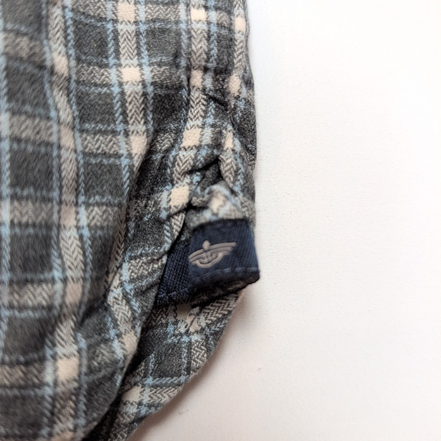 Chemise Dockers XL Kaki Carreaux MC 100% Coton Poche manches courtes