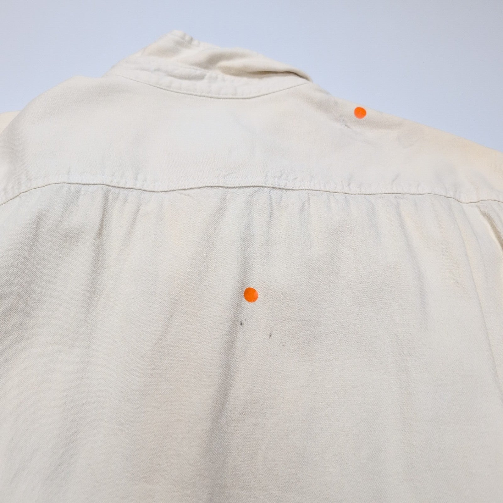 Chemise LEVI'S Homme M Blanc Cassé en Jean Manches Longues Poches