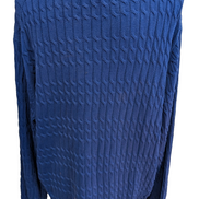 Pull Femme Tommy Hilfiger Bleu Électrique Torsadé - Taille 3XL