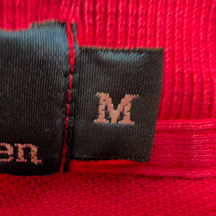 Polo Ralph Lauren Homme M Rouge Logo Bleu Polo Manches Courtes Classic Fit