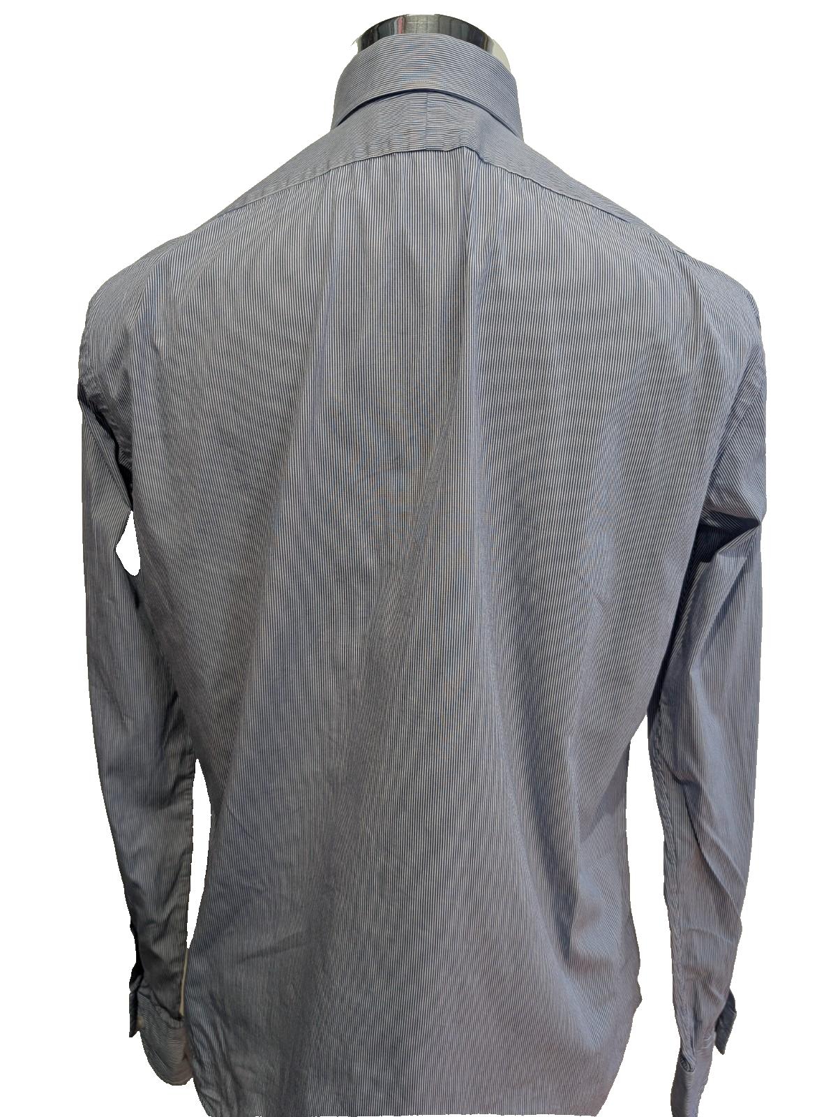 Chemise Polo Ralph Lauren Shirt M/L Regent Custom Fit Bleu Rayé Classique