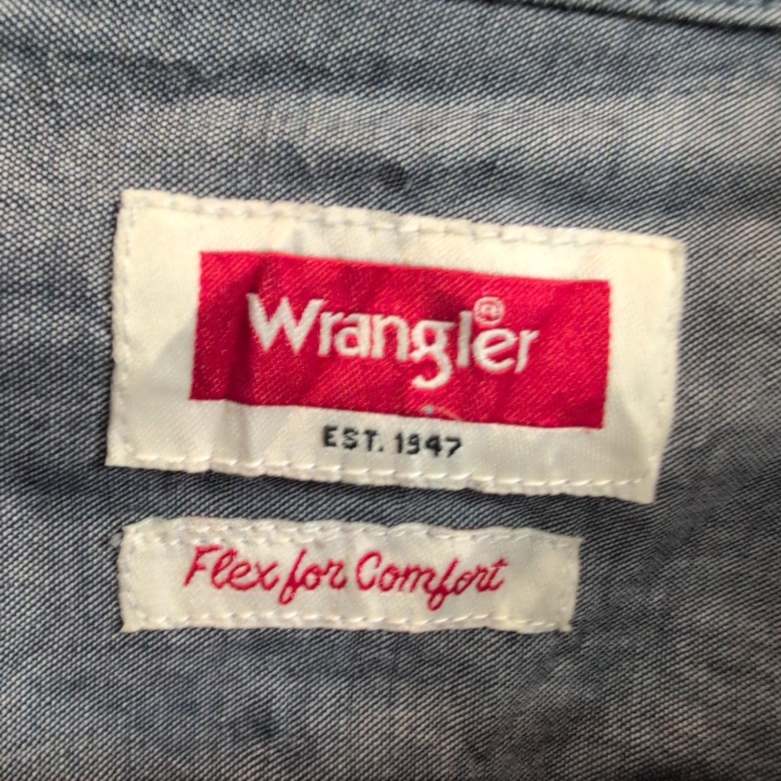 Chemise Wrangler grise uni taille XL #183e