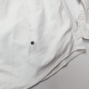Chemise Ralph Lauren L Oxford Blanc Logo Marron Coton Manches longues