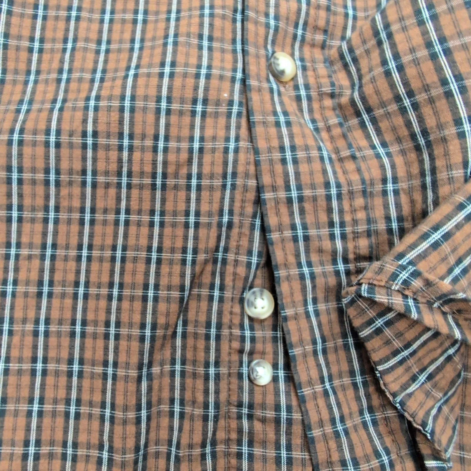 Chemise Wrangler River Coton XL Carreaux Marron et Noir