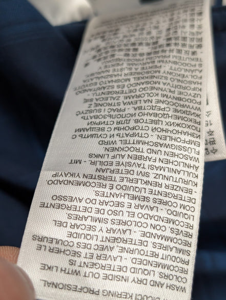 Chemise Levi's à Carreaux Bleu et Bleu Marine Manches Longues Taille M
