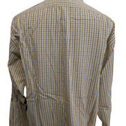 Chemise Polo Ralph Lauren Shirt Blake XL XXL Carreaux Jaune Bleu Button Down