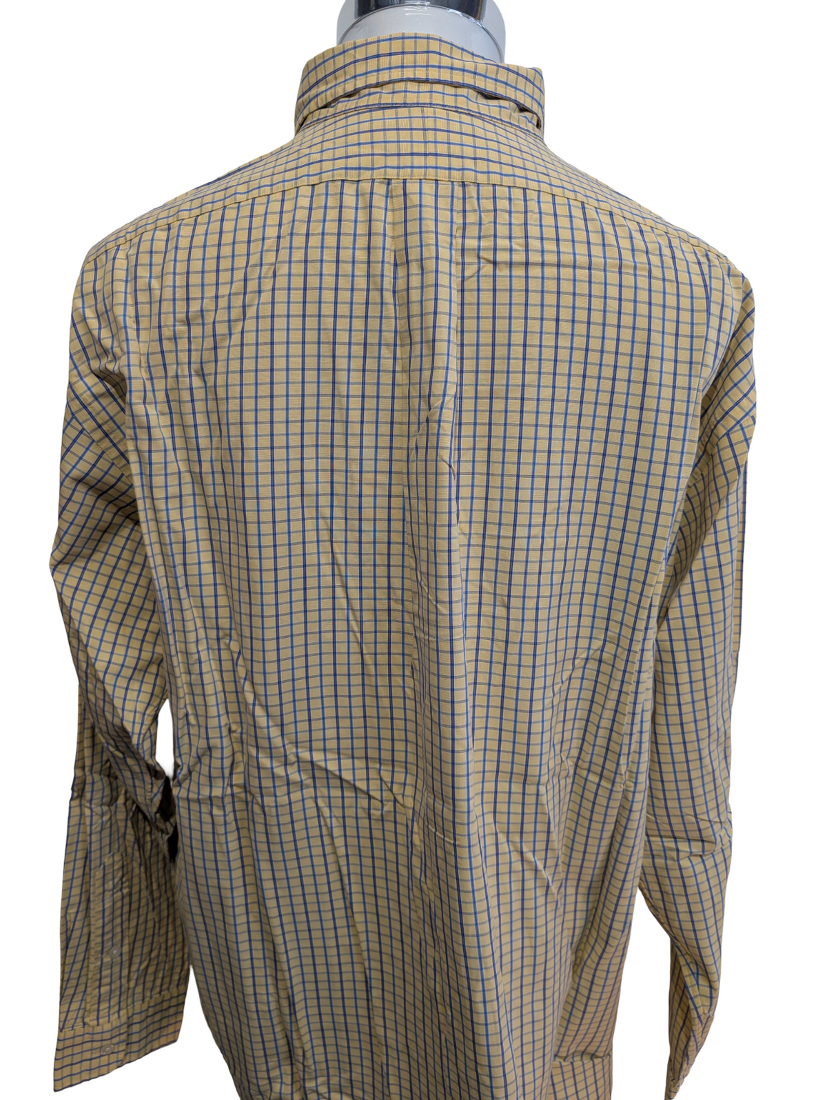 Chemise Polo Ralph Lauren Shirt Blake XL XXL Carreaux Jaune Bleu Button Down