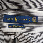 Chemise Polo Ralph Lauren Shirt S Slim Fit Stretch Rayures Noir Button Down