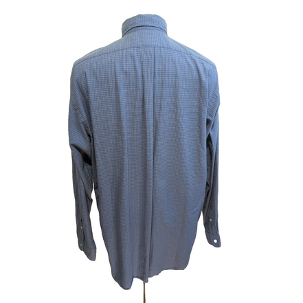 Chemise Ralph Lauren Vintage Blake L bleu carreaux manches longues