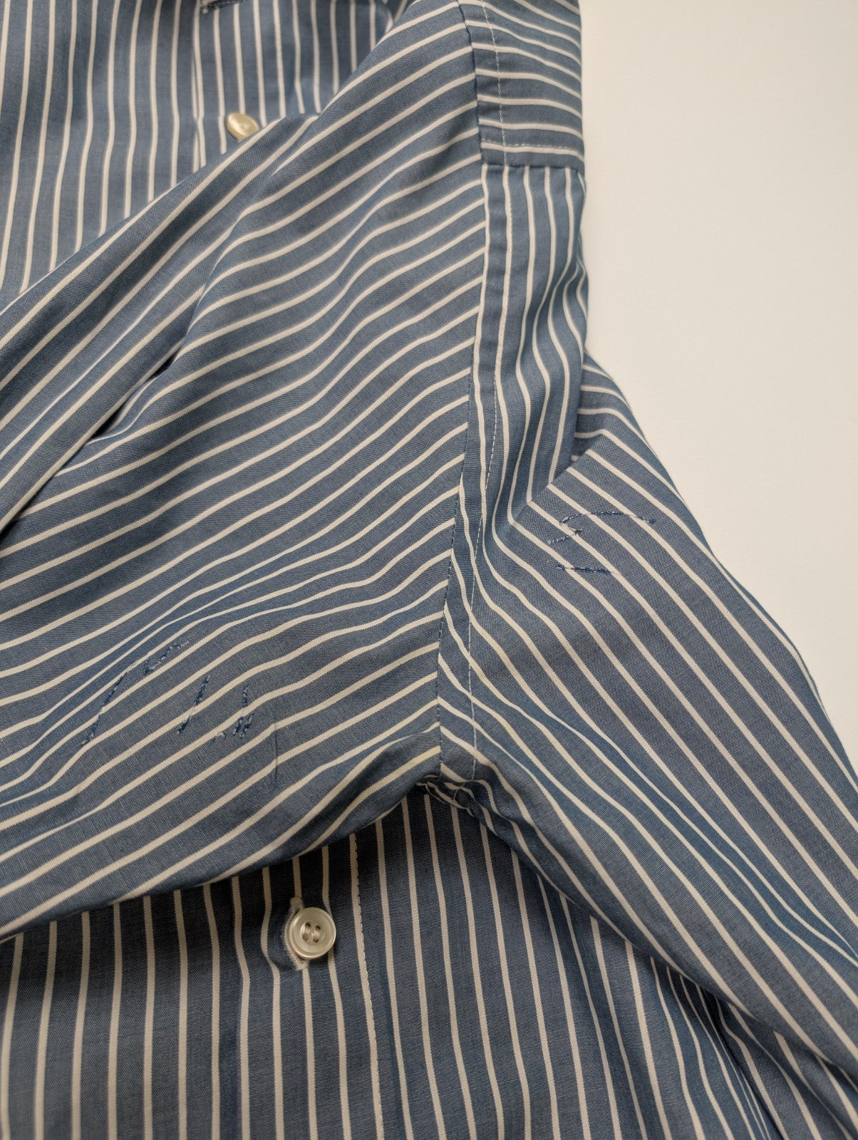 Chemise Dockers bleu à rayures taille L #168msch