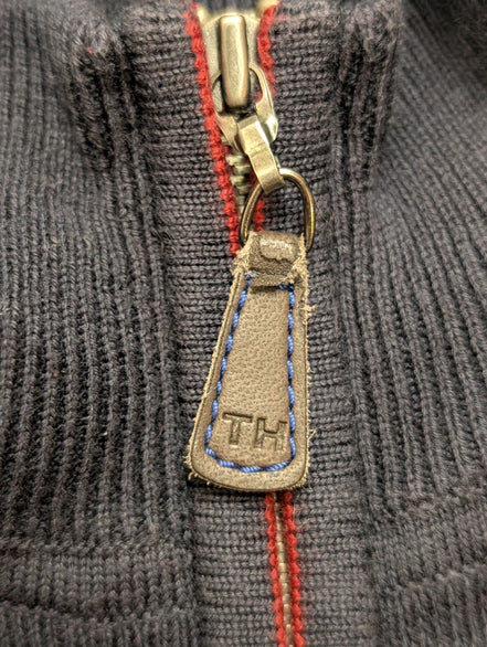 Gilet Tommy Hilfiger Bleu Marine Zippé Col Montant - Taille 3XL