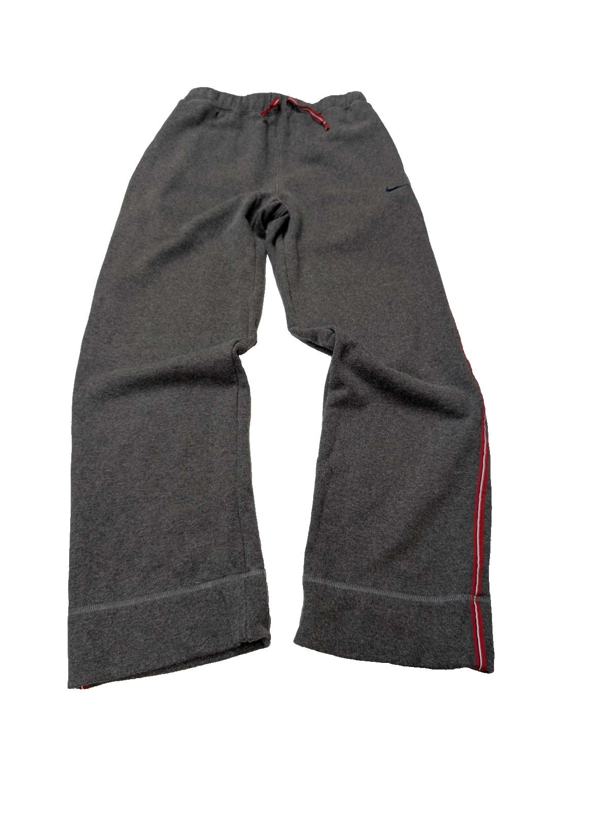 Pantalon Jogging NIKE VINTAGE Gris S (36/38) Femme Wide Leg 100% Coton Bande