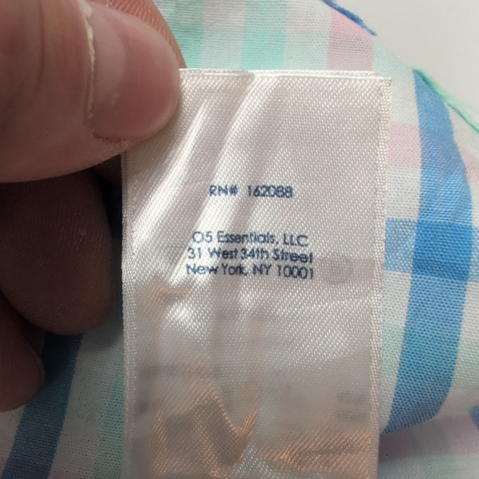 Chemise CHAPS vert bleu rose à carreaux manches courtes taille S #8e