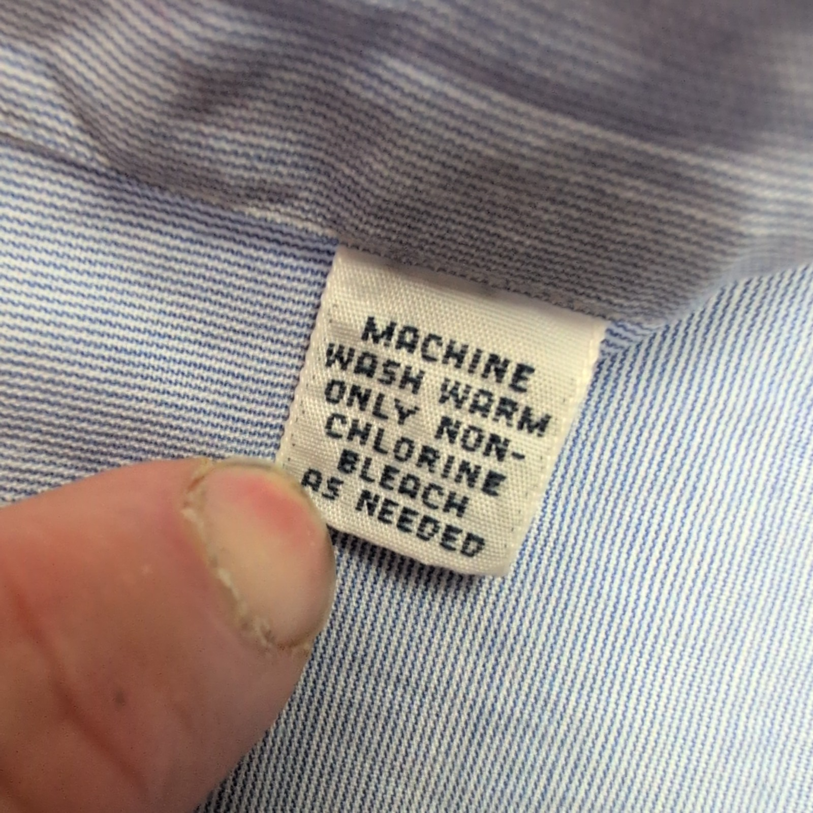 Chemise Polo Ralph Lauren Andrew XL Bleu Clair Poche Sans Logo manches longues