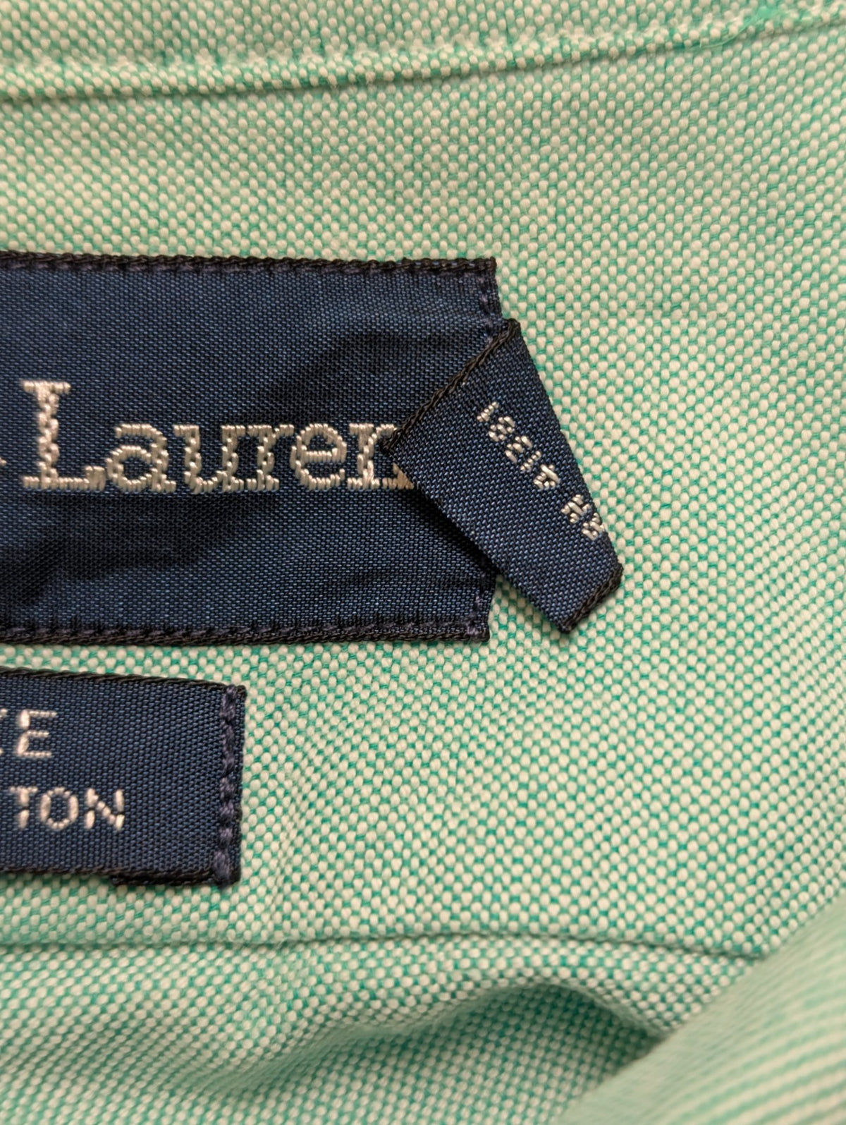 Chemise Ralph Lauren Blake L Vert Eau Shirt Button Down Coton 3146