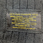 Pull Ralph Lauren Bleu Marine - Rayures Gaufrées & Côtelées - Taille XL